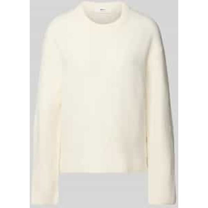 Oversized gebreide pullover met linnen
