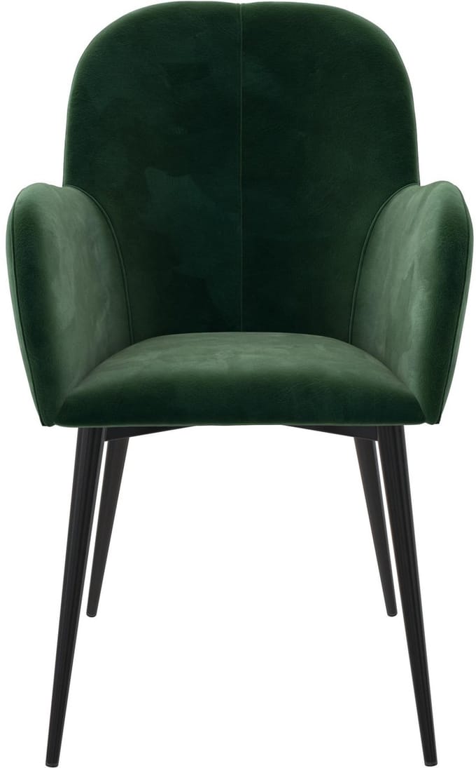 Fitz-Stoel - Groen Fluweel/Zwart