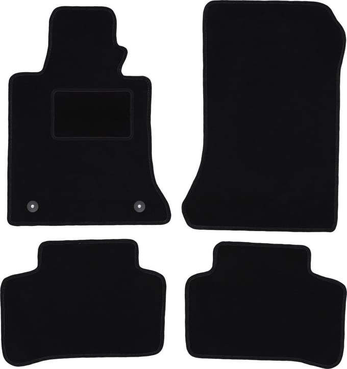 Zwarte velours vloermatten voor: Mercedes GLK X204 SUV (2008-2015)