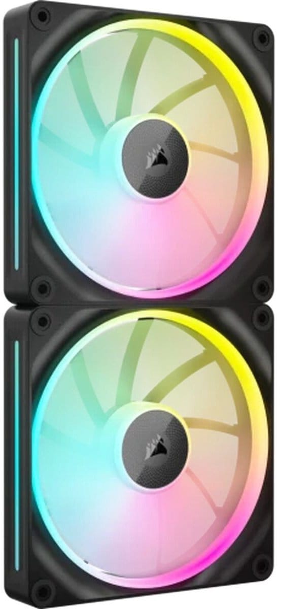 Corsair iCUE LINK LX140 2-pack - Case ventilator - 140mm - Black - 36 dBA