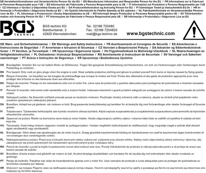 BGS Uitdraai dopsleutel voor gloeibougie elektrode - 1/4 - 6,5 mm