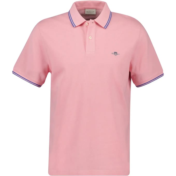 Polo met contrasterende bies Gant