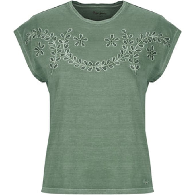 regular fit T-shirt van puur katoen model 'MINA'