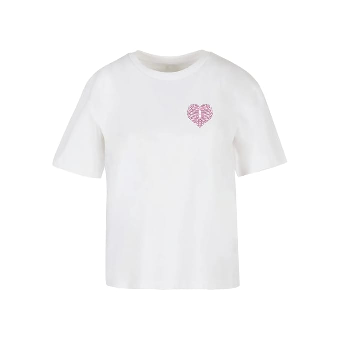 Dames-T-shirt Miss Tee Heart Cage Rose