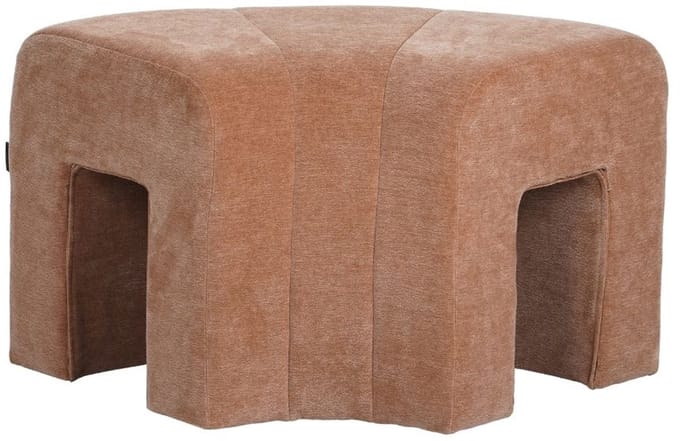 Bronx71® Modulaire hoekhocker Seth chenille terracotta