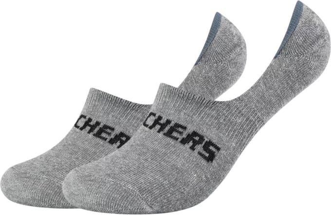 2 paar Skechers unisex footies mesh ventilatiesokken SK44008