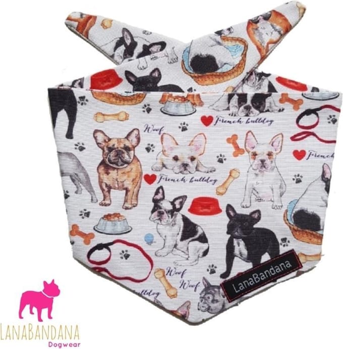 Knoopbandana | Frenchies maat S