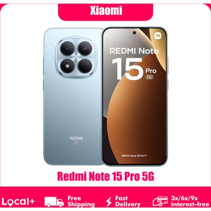 Xiaomi Redmi Note 15 Pro 5G NFC MTK Dimensity 7400-Ultra Processor 6,83 inch 120Hz 200MP camera 45W opladen 6580mAh batterij
