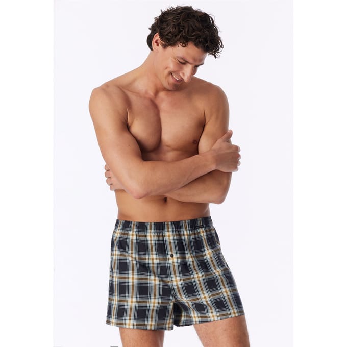 Boxershorts, set van 2, geweven stof, meerkleurig patroon - Boxershorts multipack 4