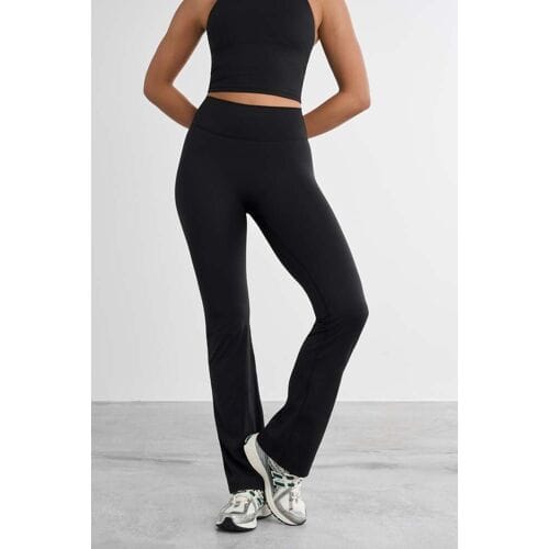 FAMME Signature Flared Leggings V2 Black XS