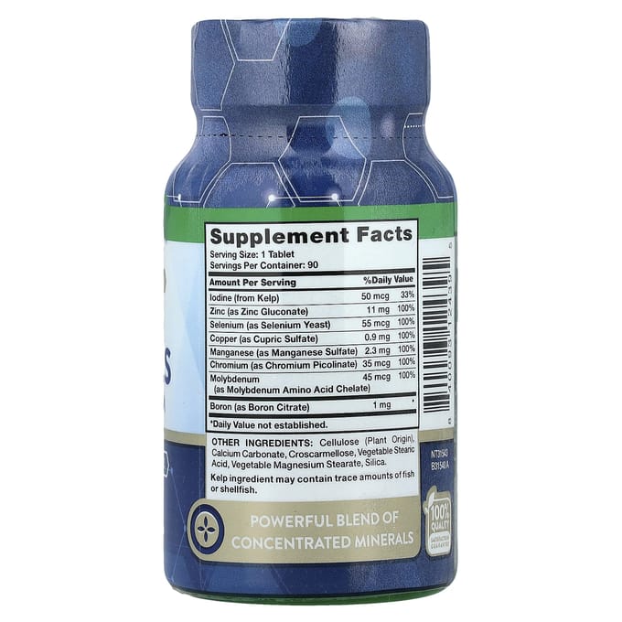 Nature's Truth, Sporenelementen, Volledig Spectrum, 90 Tabletten