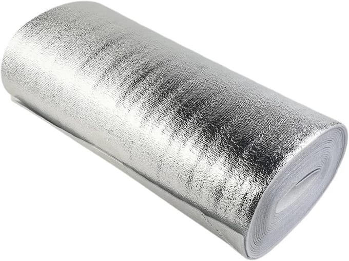 Isolatiefolie Aluminium - Reflecterende Folie - Warmte Isolatie - Efficiënte Warmteterugwinning - 40cm x 5m