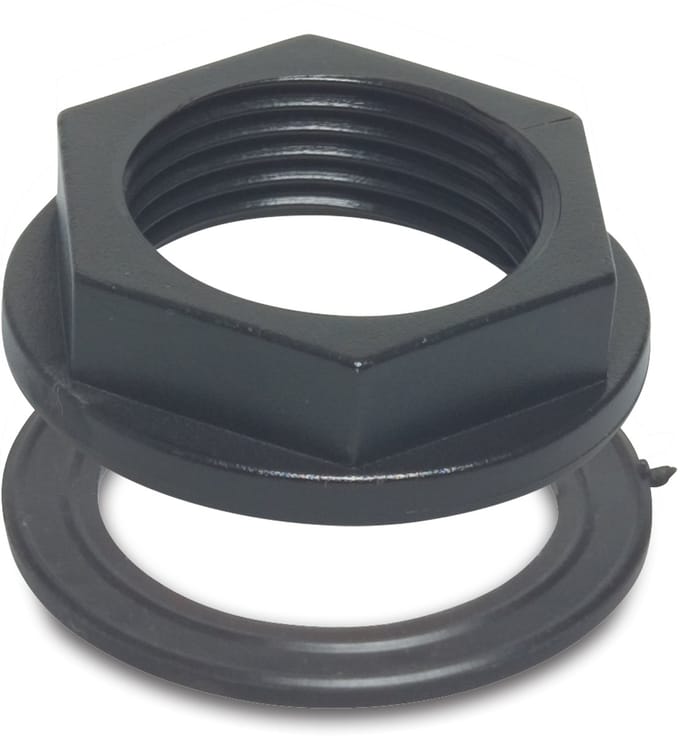 Deltafix opsluitwartel + afdichting zwart 3/4 inch 1 st.