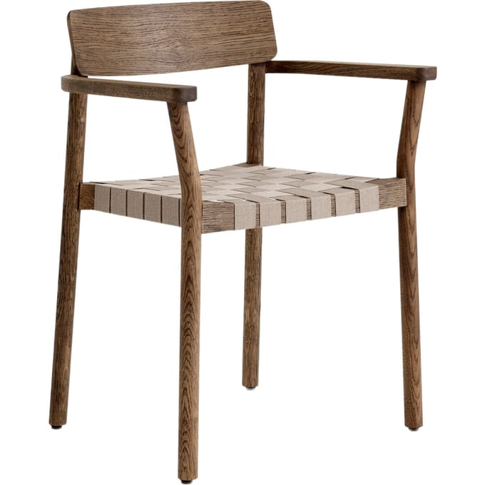 &Tradition Betty TK9 Armleunstoel - smoked oak - vlechtwerk natuur