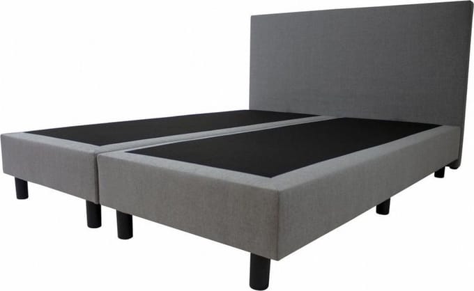 Boxspring Basic  2-persoons 140x200 cm Grijs stof