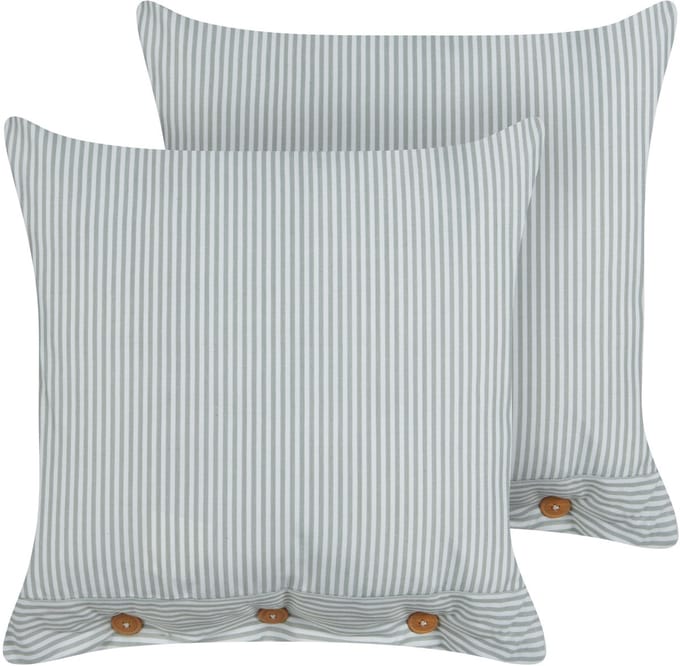 SEBRINE - Sierkussen set van 2 - Mintgroen - 45 x 45 cm - Polyester