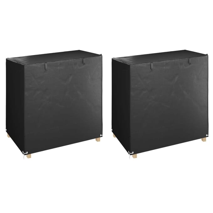 vidaXL - Schommelbankhoezen - 2 - st - 8 - oogjes - 125x90x135/165 - cm - polyetheen
