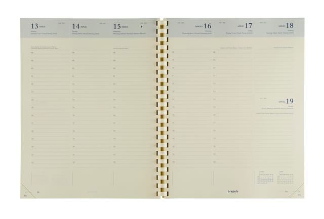 Agendavulling 2027 Brepols Concorde 7dagen/2pagina's crème
