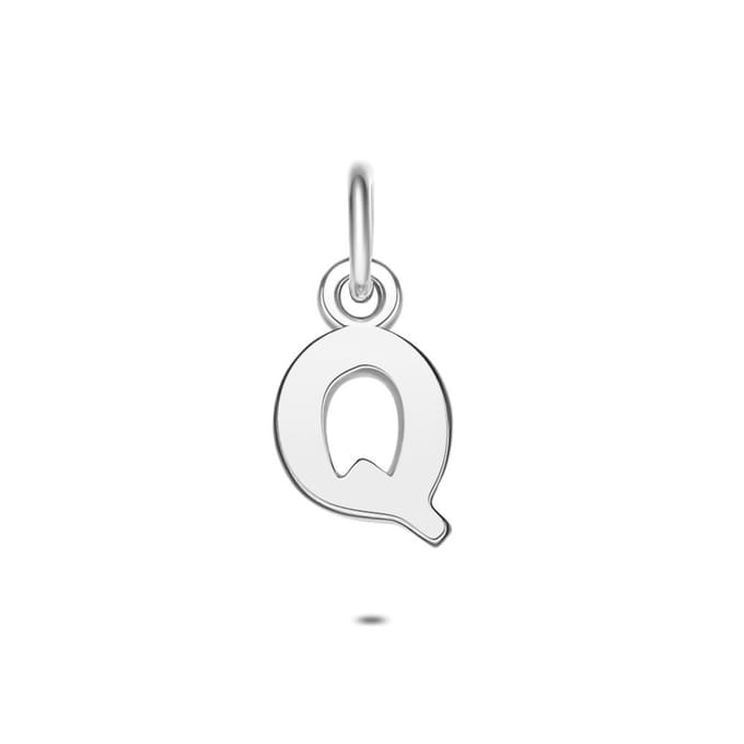 Twice As Nice Hanger in zilver, letter Q