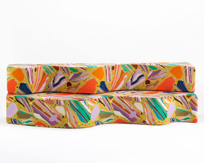 Poltronova - Superonda Terrazzo Bank - meerkleurig