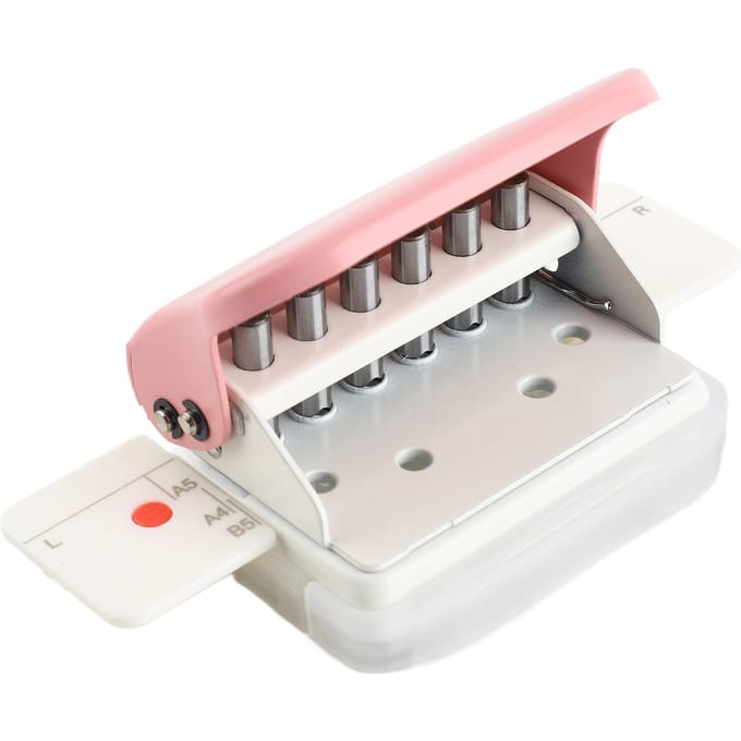 99H9 Perforator 26-gaats 30-gaats 20-gaats Papier A4 B5 A5 Losbladig Handmatige Ponsmachine Roze white