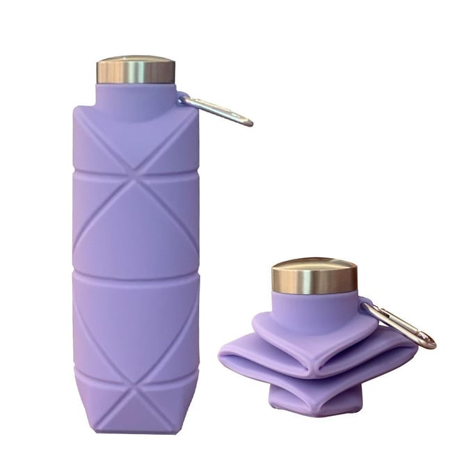Activité Extérieure Créative Comestible Silicone Léger Bouteille d'Eau Bouteille d'Eau Active Bouteille Pliante Diamant 700ml1PCS