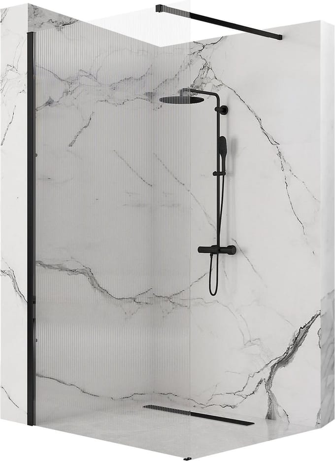 Rea Aero Intimo Black 100 - Douchewand - 100 cm - Zwart