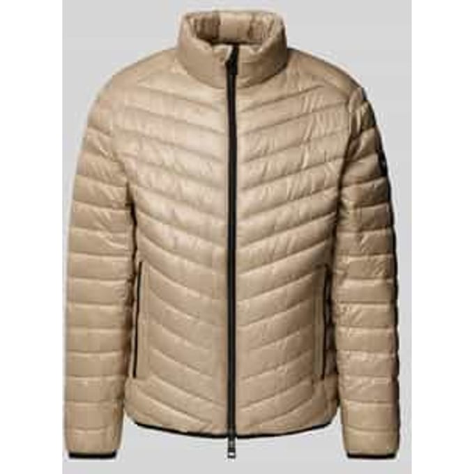 Regular fit gewatteerd jack met mesh details