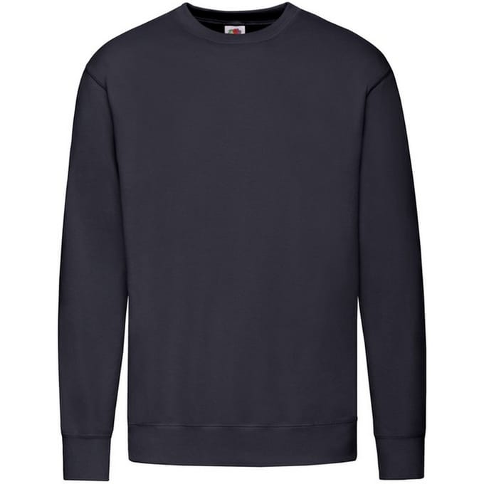 Fruit of the Loom Heren Lichtgewicht Set-In Sweatshirt (Deep Navy)