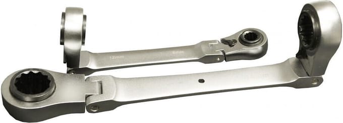Connex COXB364002 Buigbare Ring Ratelsleutel 2 stuks 8 maten