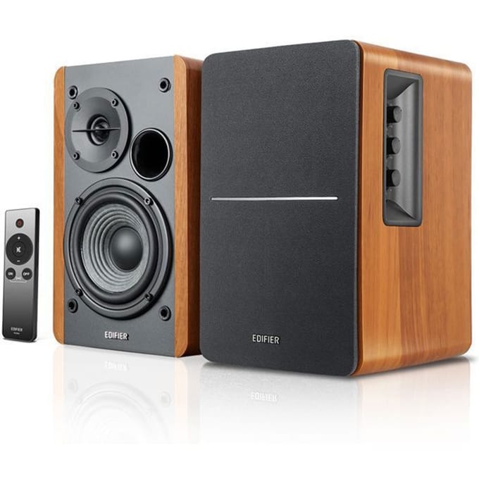 Edifier R1280Ts - 2.0 4" Active Bookshelf Speakers - 42W - Brown