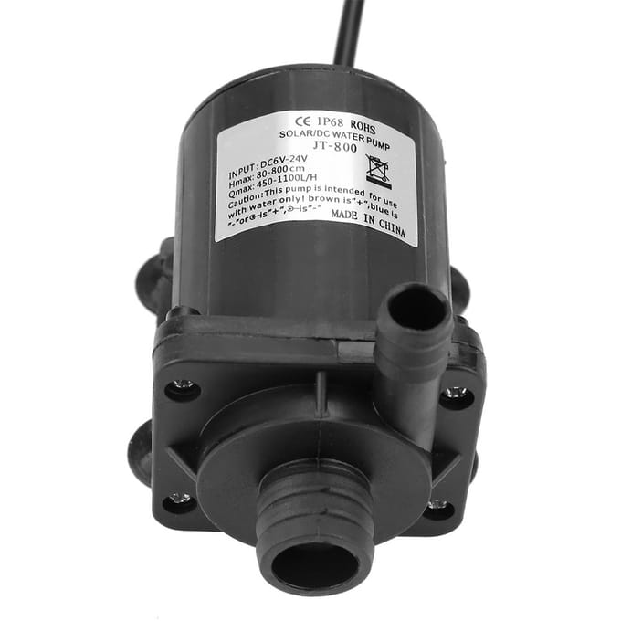 Mini DC Borstelloze Waterpomp voor Zonneboiler 24V 40 celsius ~100 celsius