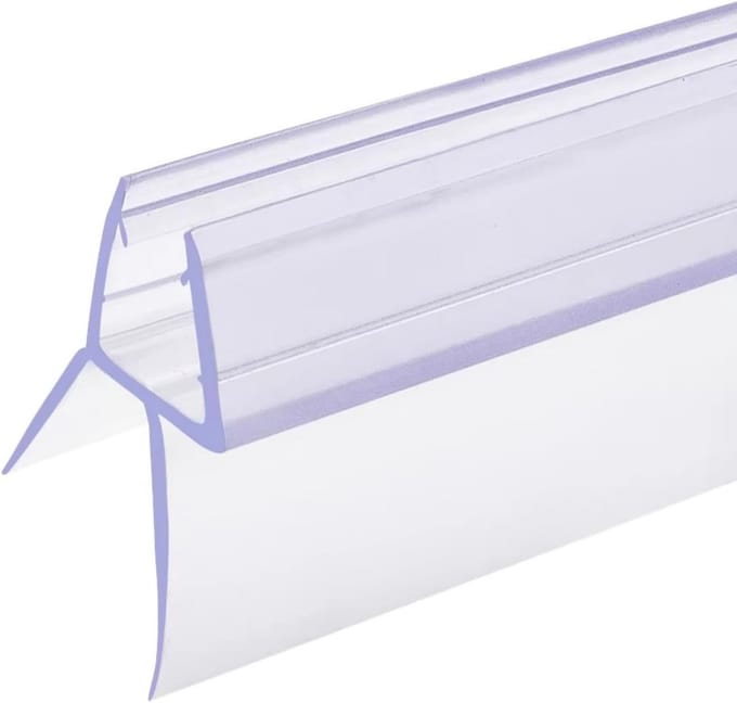 27,5 inch Frameloze Douchedeur Afdichting - Waterdichte Bodemstrip 6-12mm Glas