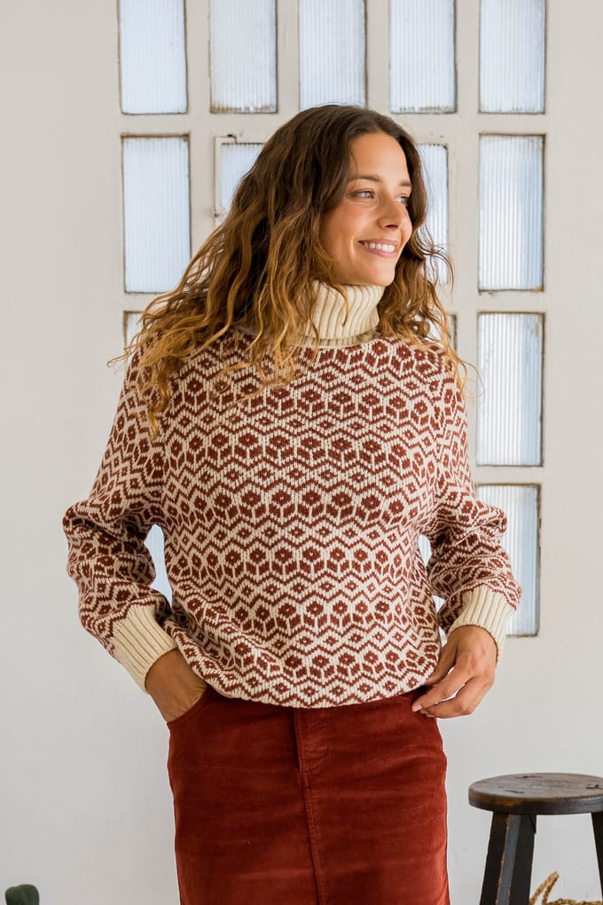 TWOTHIRDS Sierra Knit Roof Maat: S | Longsleeves Outlet | Dames | Ecru