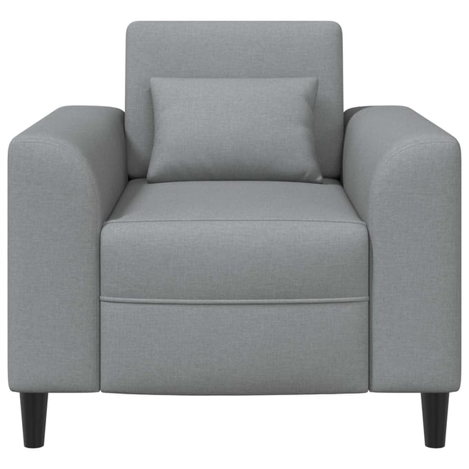 vidaXL - Fauteuil - Lichtgrijs - Stof