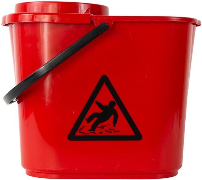 Mopemmer met uitwringkorf 12 liter rood