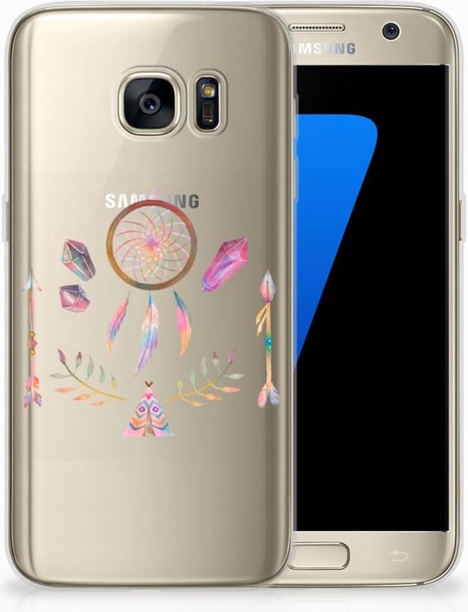 Samsung Galaxy S7 Telefoonhoesje met Naam Boho Dreamcatcher