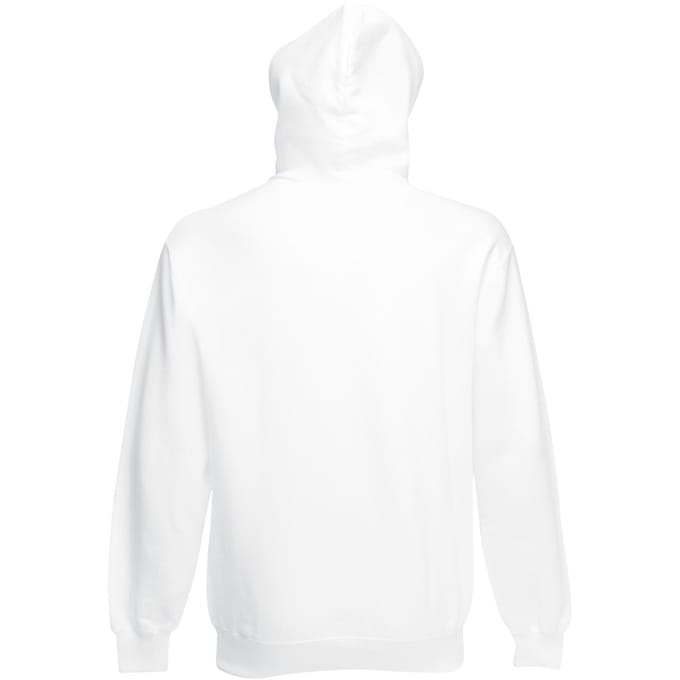 Fruit Of The Loom Heren Sweatshirt Met Capuchon / Hoodie (Wit)