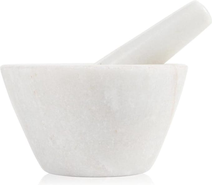 Boska Vijzel Spicy - voor Specerijen - Marmer - Wit - ⌀ 10 cm