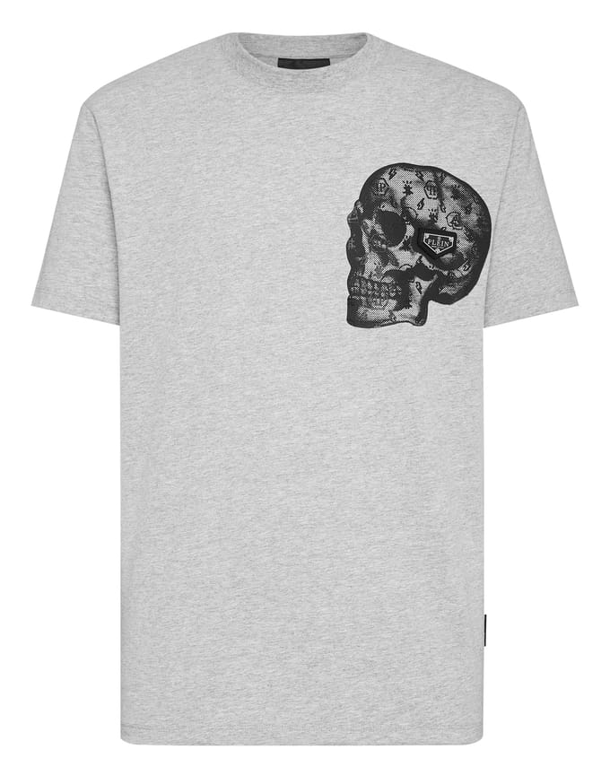 T-Shirt Round Neck Ss Print Skull