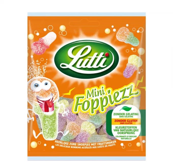Lutti Mini Foppiezz zakje (12x 80g)