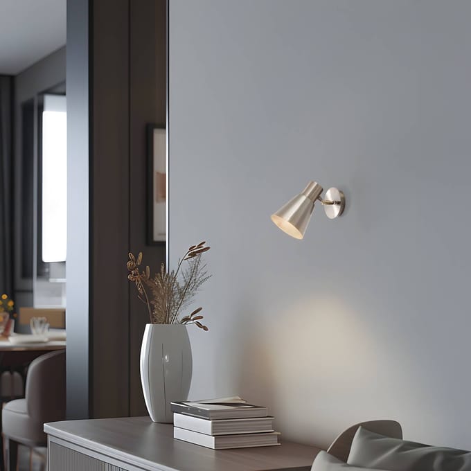 Opviq Wandlamp Kem, messing, metaal, hoogte 22 cm, E27