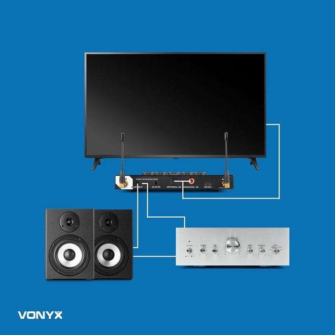 Karaoke Set met Bluetooth en 2 Karaoke Microfoons - Vonyx AV510 - Voor Volwassenen