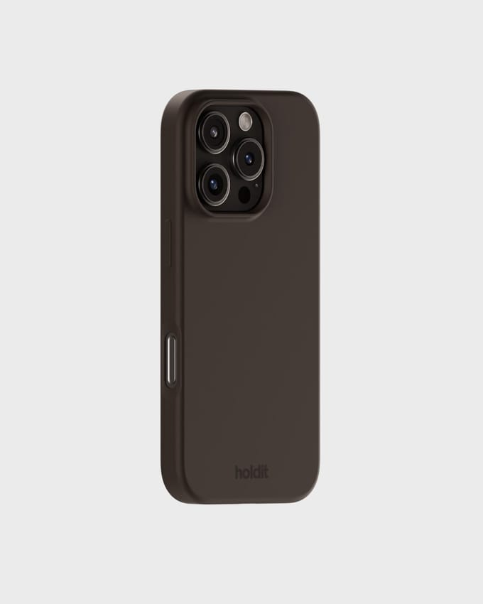 Holdit Silicone Case geschikt voor Apple iPhone 16 Pro - Chocolate