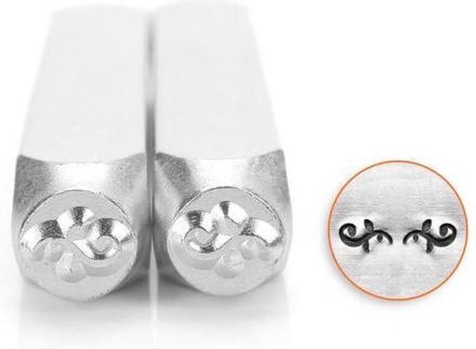 Slagstempelset ornament K | Hoogte 6mm