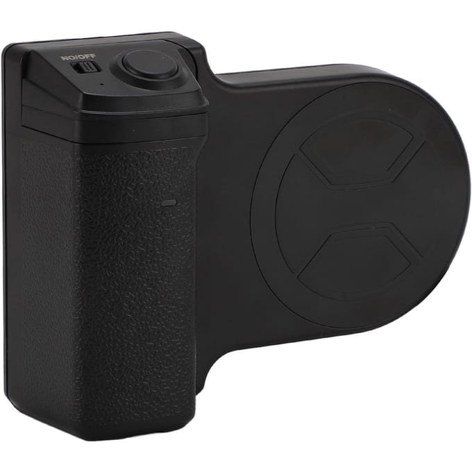 Smartphone Camera Grip Houder Magnetische Statiefbevestiging met Cold Shoe Adapter en Draadloze Ontspanner black