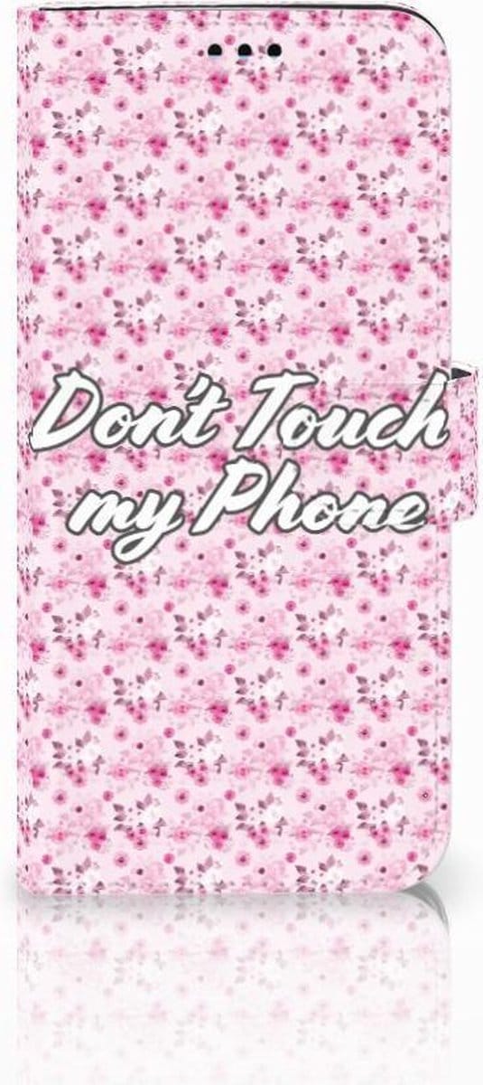 Samsung Galaxy S9 Plus Portemonnee Hoesje Flowers Pink DTMP