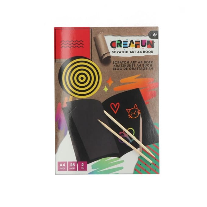 Creafun kraskarton 25 pagina's A4 in boek