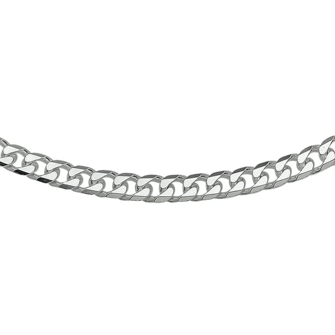 Vigor ketting geslepen gourmet 5,0 mm - Zilver