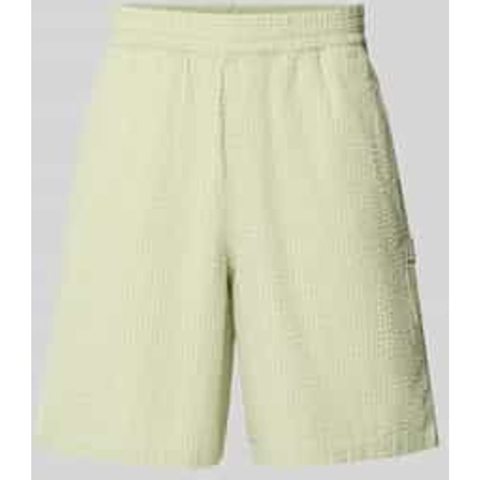 Korte broek met structuurmotief, model 'Toland'